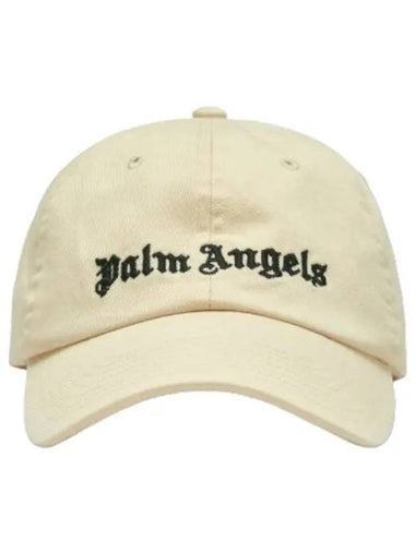 Classic logo ball cap beige - PALM ANGELS - BALAAN 1