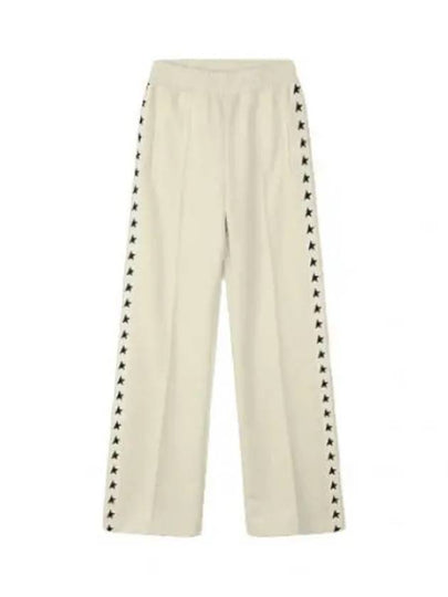 Side Star Logo Track Pants White - GOLDEN GOOSE - BALAAN 2