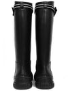 Women's D Racer Calfskin Long Boots Black - DIOR - BALAAN.