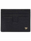 TF Logo Gold Card Wallet Black - TOM FORD - BALAAN 2