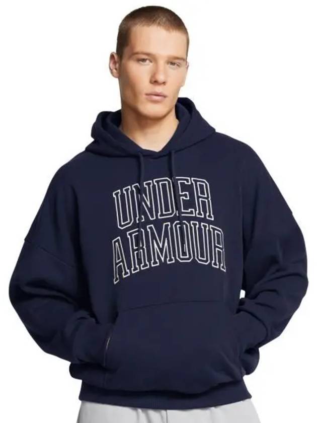 Icon Heavyweight Terry Oversized Hoodie 1386549 410 - UNDER ARMOUR - BALAAN 1