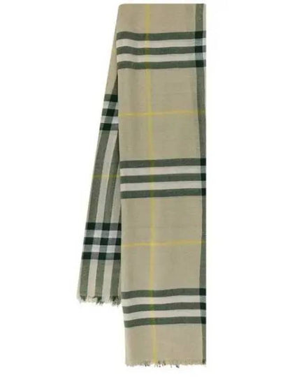 Vintage Check Wool Scarf Green - BURBERRY - BALAAN 2