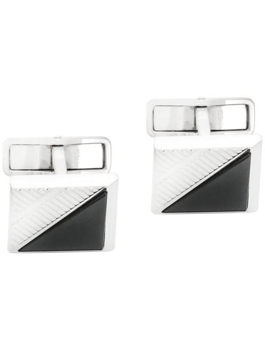 Helix Silver Black Sterling Silver and Onyx Cufflinks - DUNHILL - BALAAN 2