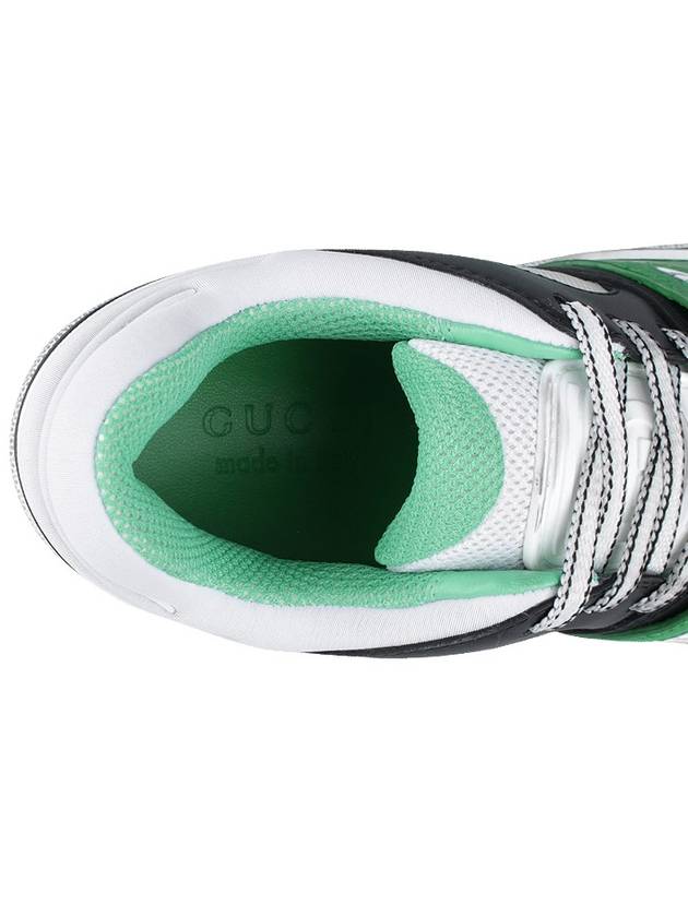 Men's Basket Low Top Sneakers Green - GUCCI - BALAAN 9