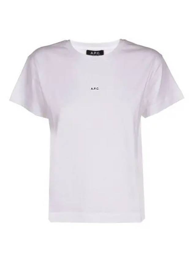 Jade Logo Short Sleeve T-Shirt White - A.P.C. - BALAAN 2