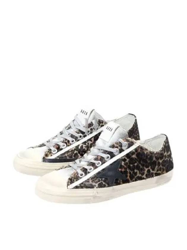 Leopard Print Lace-Up Low Top Sneakers Brown - GOLDEN GOOSE - BALAAN 2