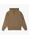 Resist Effect Brushed Emerized Diagonal Fleece Lens Hoodie - CP COMPANY - BALAAN 1