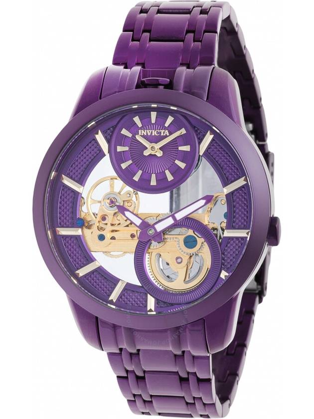 Invicta Objet D Art Hand Wind Purple Dial Men's Watch 44334 - INVICTA - BALAAN 1