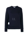 Center Back RWB Stripe Classic Loopback Crewneck Sweatshirt Navy - THOM BROWNE - BALAAN 2