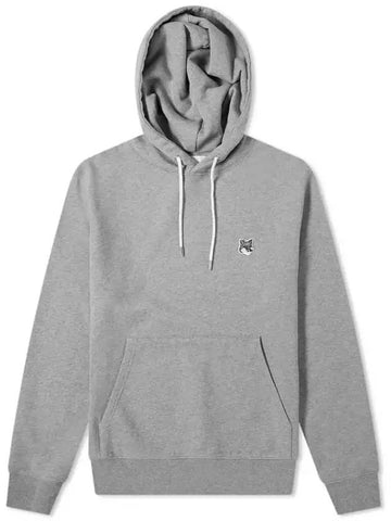 Grey Fox Head Patch Classic Hoodie Grey Melange - MAISON KITSUNE - BALAAN 1