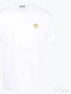 Small Gold Heart Wappen Short Sleeve T-Shirt White P1 T216 4 - COMME DES GARCONS - BALAAN 2