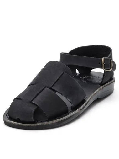 SANDALS NO 1070 GEMMA BLACK NUBUCK Women - JERUSALEM - BALAAN 1