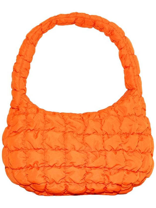Quilted Mini Shoulder Bag Bright Orange - COS - BALAAN.