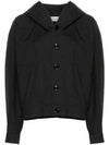 Cotton Crinkled Finish Jacket Black - LEMAIRE - BALAAN 2