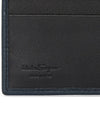 Gancini Half Wallet Deep Ocean - SALVATORE FERRAGAMO - BALAAN 8