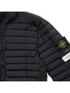 Men's Logo Patch Nylon Zip-Up Padding Black - STONE ISLAND - BALAAN 5