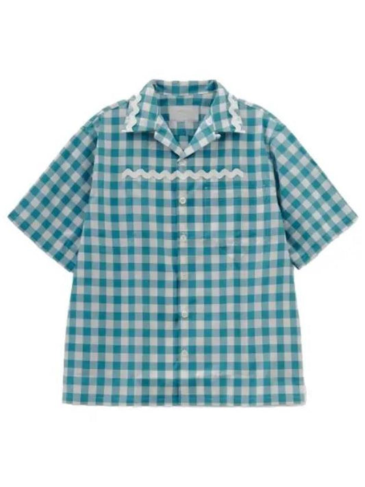 vichy shirt blue - PRADA - BALAAN 1