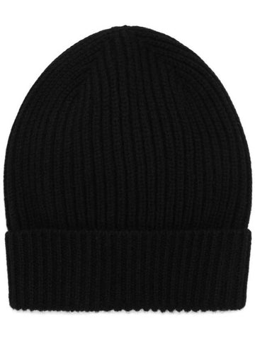 Ribbed Knit Turn-Up Brim Beanie FXL68TJFMU9 - DOLCE&GABBANA - BALAAN 1