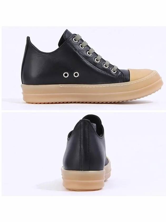 Rubber Low Top Sneakers Black - RICK OWENS - BALAAN 4