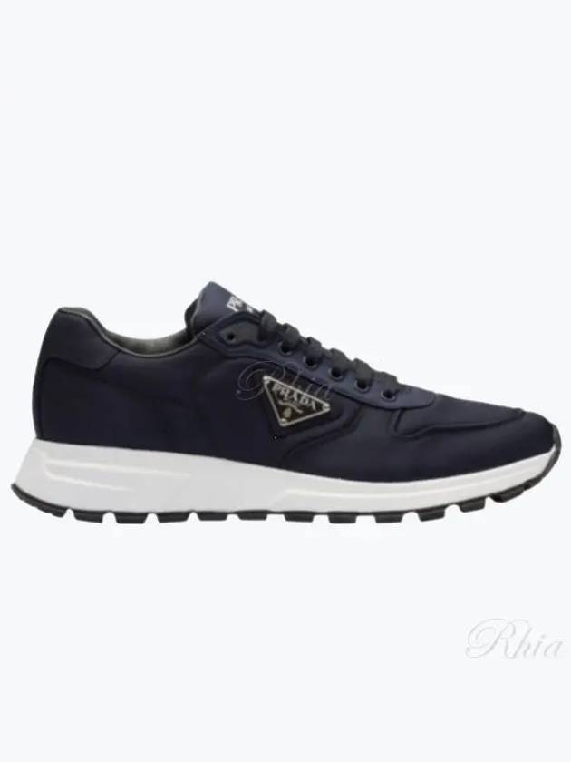 Prax 1 Re-Nylon Low Top Sneakers Blue - PRADA - BALAAN 2