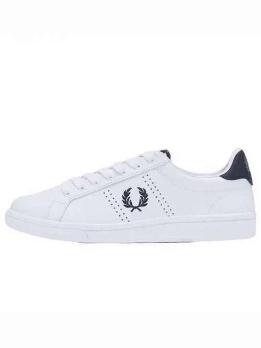 B721 Logo Leather Low Top Sneakers White - FRED PERRY - BALAAN 2