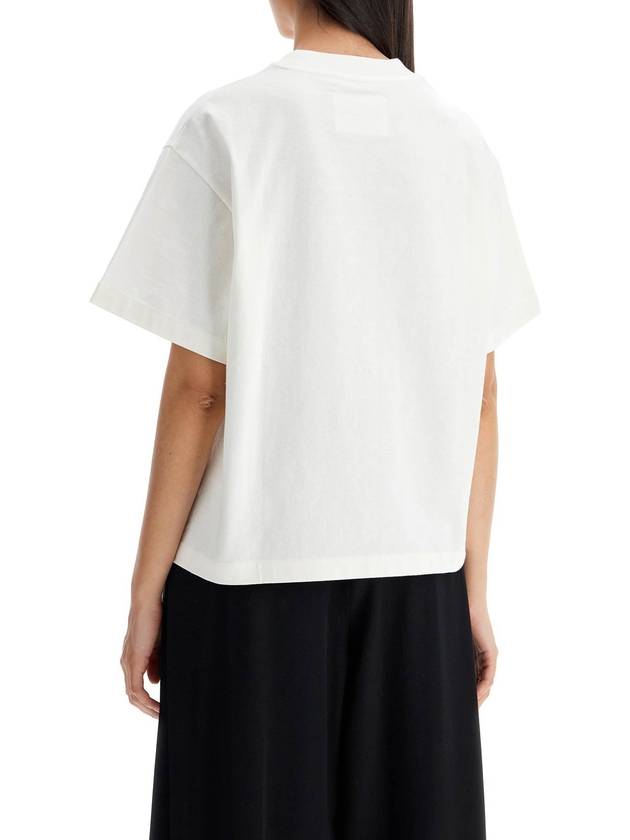 t-shirt with logo print - JIL SANDER - BALAAN 3