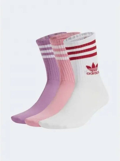 Mid Cut Crew Socks 3 Pack Set - ADIDAS - BALAAN 2