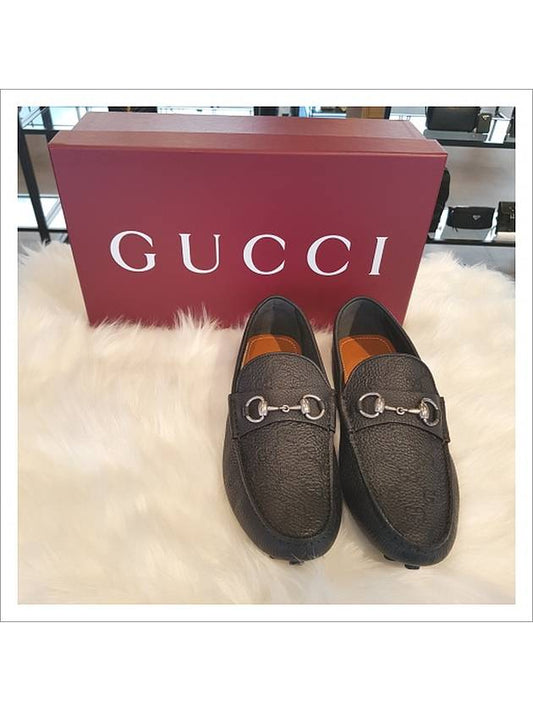 Horsebit Leather Driving Shoes Black - GUCCI - BALAAN 2