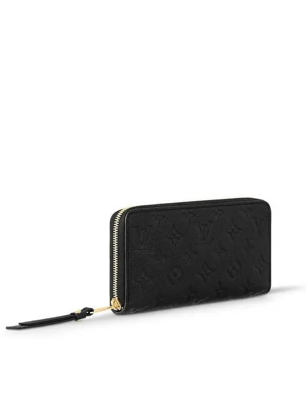 Monogram Empreinte Zipper Long Wallet Black - LOUIS VUITTON - BALAAN 3