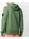 Wappen Patch Pocket Zip Up Hoodie Khaki - STONE ISLAND - BALAAN 5