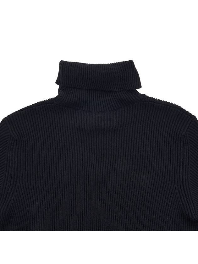 Wappen Patch Wool Turtleneck Black - STONE ISLAND - BALAAN 8