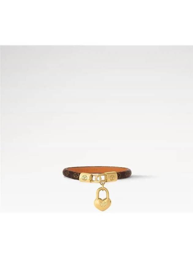 Crazy In Lock Charm Bracelet Gold Brown - LOUIS VUITTON - BALAAN 2