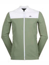 Jeff Hybrid Color Block Zip-Up Jacket Oil Green - J.LINDEBERG - BALAAN 2