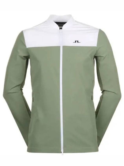 Jeff Hybrid Color Block Zip-Up Jacket Oil Green - J.LINDEBERG - BALAAN 2