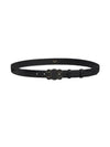 Cuir Triomphe Smooth Calfskin Medium Belt Black - CELINE - BALAAN 1