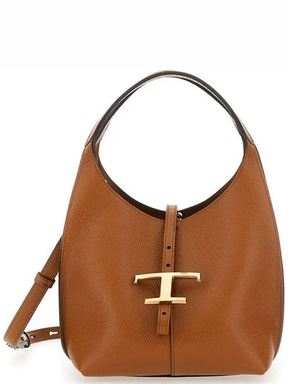 Women Tote Bag Brown Hand With Timeless T Hook Detail In Leather Woman - TOD'S - BALAAN 2