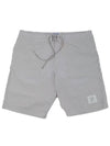 Men's Seersucker 4 Bar Drawstring Board Swim Shorts Grey - THOM BROWNE - BALAAN 2