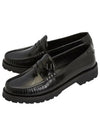 Monogram Leather Loafers Black - SAINT LAURENT - BALAAN 2