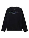 Gradient Embossing Back Logo Sweatshirt Black - WOOYOUNGMI - BALAAN 1