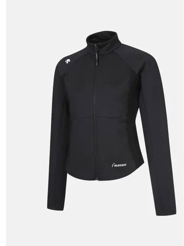 Women s semi crop training jacket black SP322TFT74 - DESCENTE - BALAAN 1