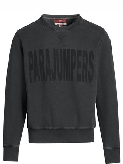 Men's Clem Logo Print Sweatshirt Charcoal - PARAJUMPERS - BALAAN 2