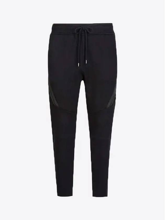 Men's Diagonal Fleece Track Pants Black - CP COMPANY - BALAAN 4