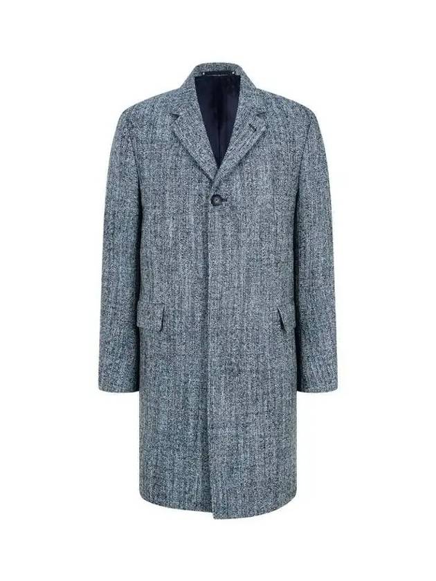 Patterned Wool Hidden Single Coat Blue Green 270369 - PAUL SMITH - BALAAN 1