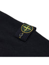 Wappen High Neck Button Up Wool Cardigan Black - STONE ISLAND - BALAAN 10