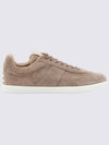 Stamp Logo Suede Low Top Sneakers Brown - TOD'S - BALAAN 2