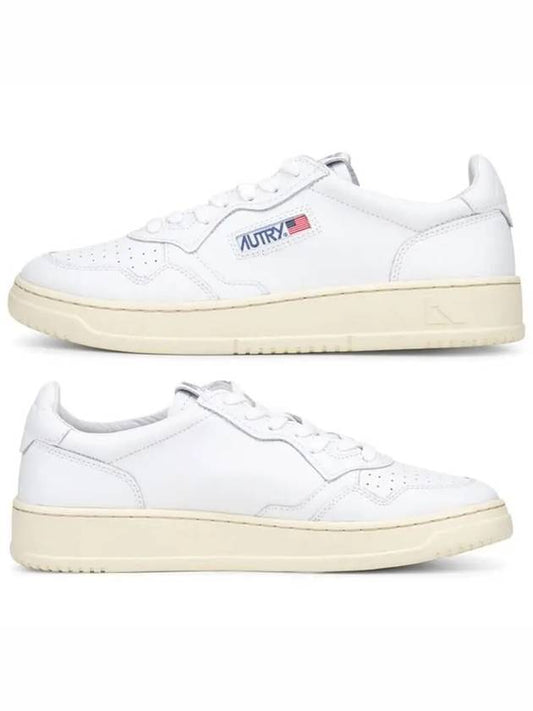 Medalist Leather Low Top Sneakers White - AUTRY - BALAAN 2