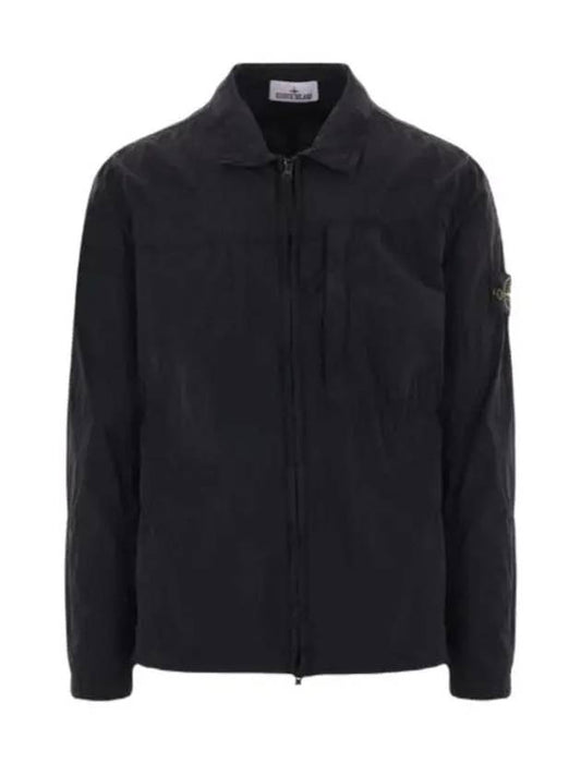 Nylon Metal Econyl Long Sleeve Shirt Black - STONE ISLAND - BALAAN 2