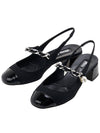 Patent Leather Slingback Heels Black - MIU MIU - BALAAN 2