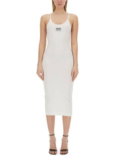 Midi Dress 04173259 0001 WHITE - MOSCHINO - BALAAN 1