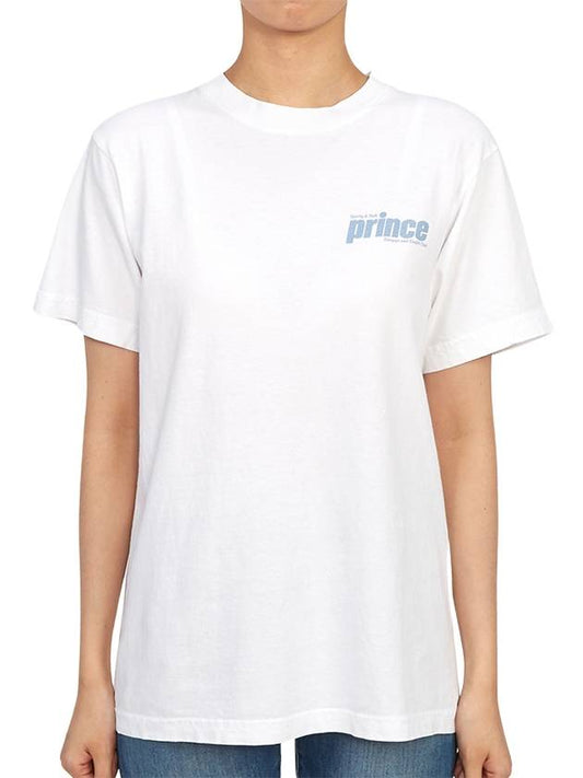 Logo Short Sleeve T-Shirt White - SPORTY & RICH - BALAAN 2